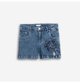 Σορτς"LIGHT BLUE FLOWER DENIM"