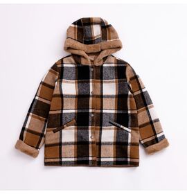 Ζακέτα "CHECKERED BROWN"
