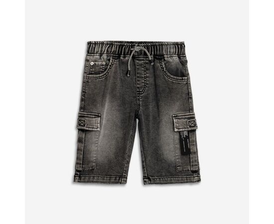 Βερμούδα"SOFT DENIM CARGO BLACK"