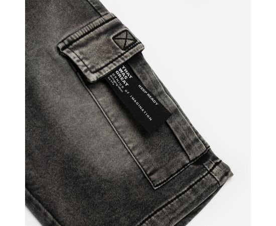 Βερμούδα"SOFT DENIM CARGO BLACK"