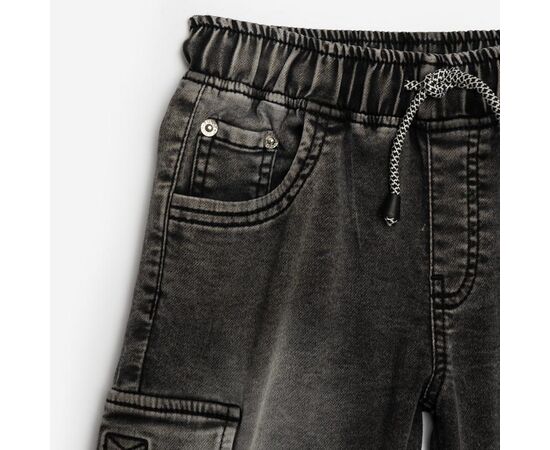 Βερμούδα"SOFT DENIM CARGO BLACK"