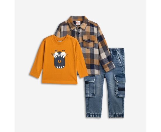 Σετ"LIGHT BROWN CHECKERED"