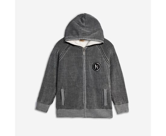 Ζακέτα "GREY BLACK STRIPES"
