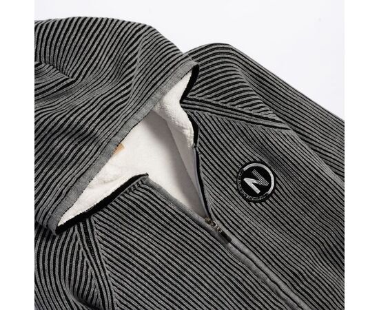 Ζακέτα "GREY BLACK STRIPES"