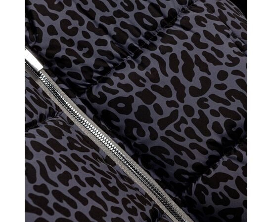 Μπουφάν "BLACK  ANIMAL PRINT"