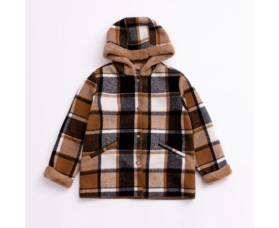 Ζακέτα "CHECKERED BROWN"