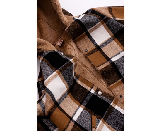 Ζακέτα "CHECKERED BROWN"