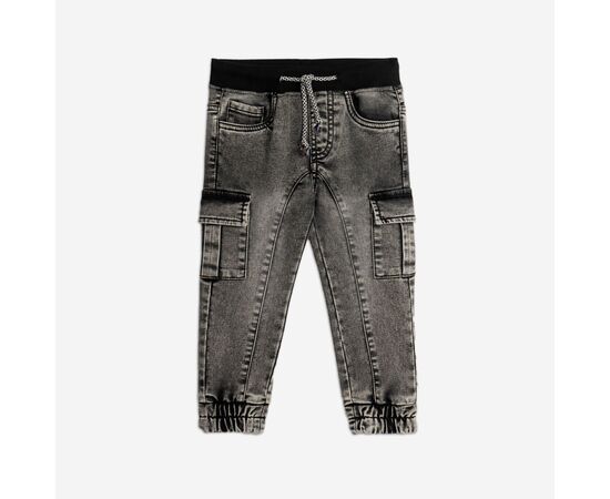 Παντελόνι "BLACK-DENIM CARGO"